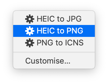 Convert HEIC to PNG on Right Click for Free