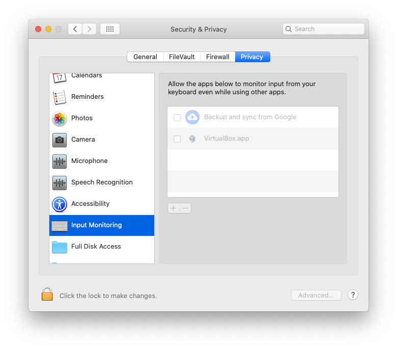 Virtualbox crashes when selecting another window