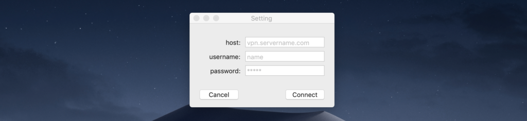 alternate solution for pptp vpn in mac