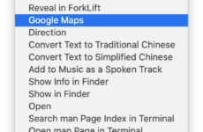 Right Click to Open Selected Text in Google Maps